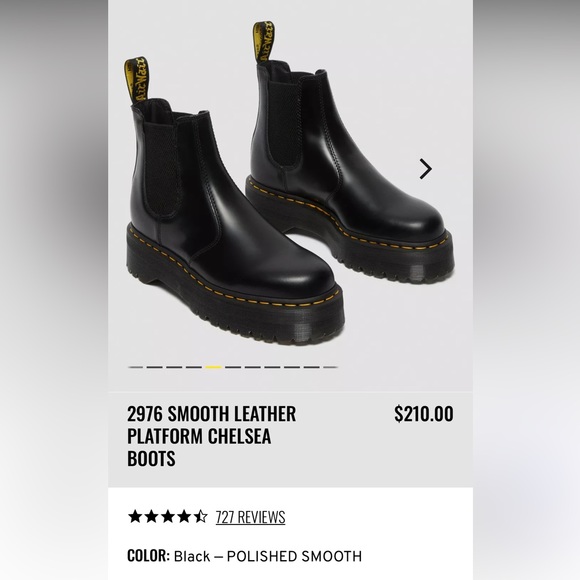 Dr. Martens Platform Lug sole Bex Chelsea Boot 2976 doc martens - Picture 2 of 11